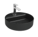 Раковина накладная ISVEA Infinity 42 круглая 42см, с отверстием под смеситель цвет черный матовый 10NF65042-2N