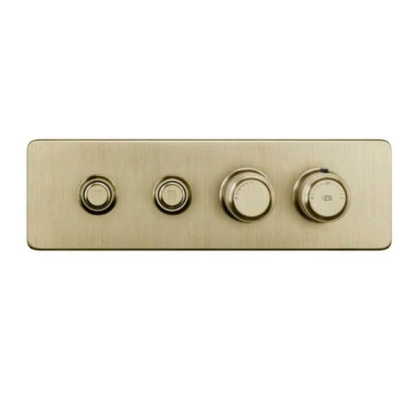 Gessi Смеситель для душа, Hi Fi Eclectic, на 2 потребителя, цвет Латунь матовая  65222#727