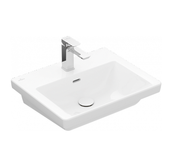 Villeroy&amp;Boch Раковина, Subway 3.0, шгв 500*400*100, отверстия для смесителя-1, цвет-альпийский белый 43705001
