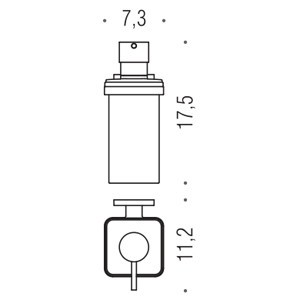 Дозатор COLOMBO DESIGN BASICQ B9337 настенный цвет хром