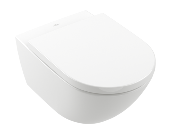 Villeroy&amp;Boch Унитаз, Subway 3.0, подвесной, шгв 370*560*360, CeramicPlus, цвет-альпийский белый 4670T0R1
