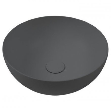 Раковина HATRIA HAPPY HOUR A0Y1VF08 накладная без отверстия без перелива цвет антрацит