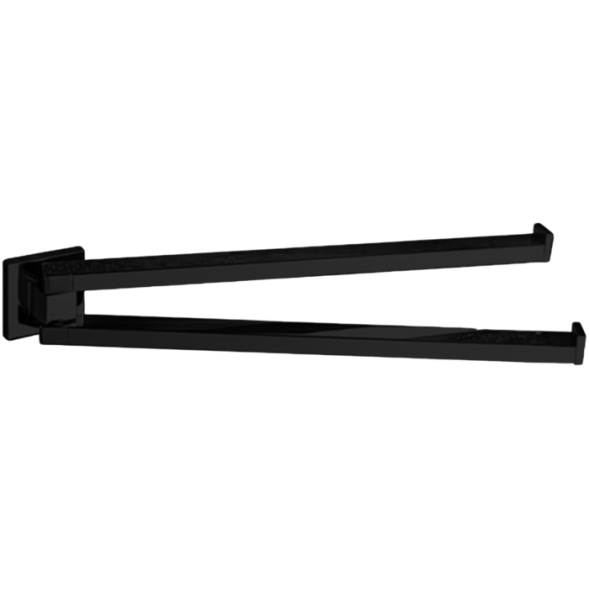 Полотенцедержатель COLOMBO DESIGN BASICQ B3712.NM двойной цвет черный матовый