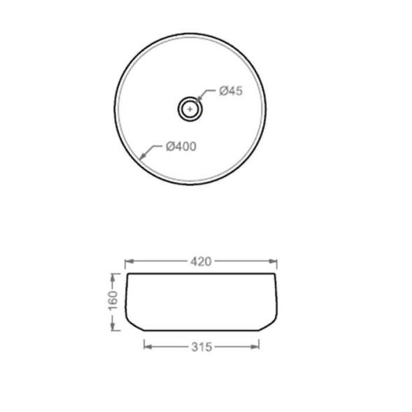 Раковина Artceram Cognac Quadro без отверстий с декором LOL цвет rosso corallo COL001 14 87