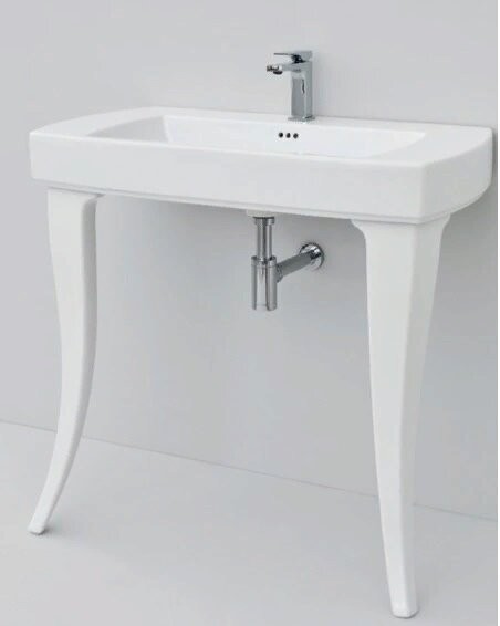 Раковина Artceram Jazz на ножки с одним отверстием цвет белый JZL001 01 00