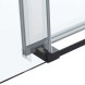 Vincea Душевая дверь Комо Софт (Como Soft) VDS-1CS120CLB, 1200, черный, стекло прозрачное