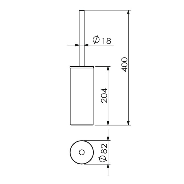 Ерш LANGBERGER ACCESSORIES 70671 напольный цвет хром