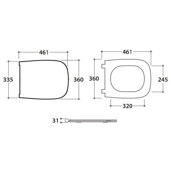 Сиденье с крышкой GLOBO GENESIS с микролифтом цвет черный матовый GN020AR