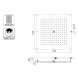 Верхний душ Bossini Dream H38862.030 570x570 мм потолочный Easy Clean цвет хром
