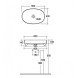 Раковина KLUDI RESA O 58CW2053 накладная без перелива