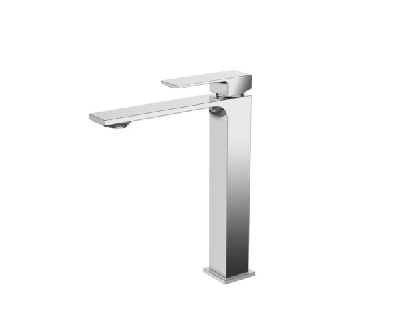 AQG Bold, высокий однорычажный смеситель для раковины (излив 16 см), без донного клапана, цвет хром