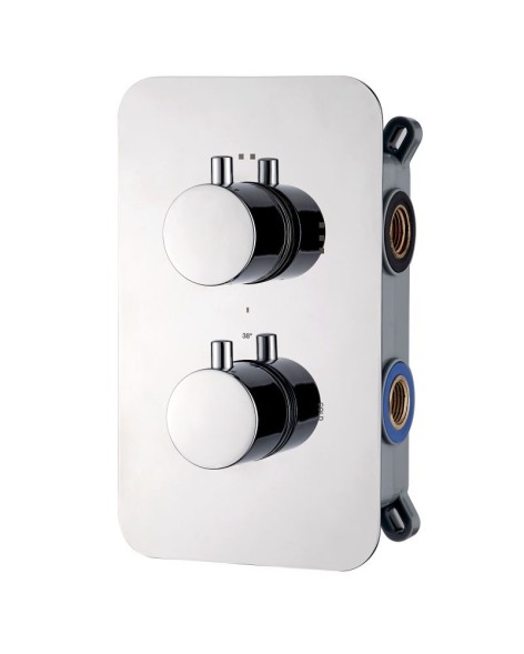 AQG Alpha, однорычажный смеситель для ванны c набором для душа, цвет хром