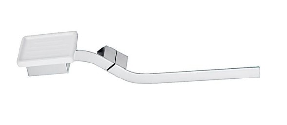 Stil Haus Fluid, полотенцедержатель + керамическая мыльница, цвет хром - белая керамика