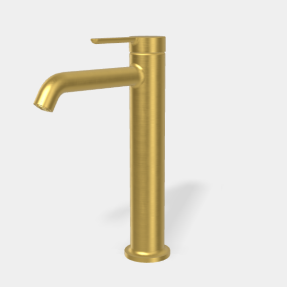 Смеситель для раковины, Fima Carlo Frattini, Snap, цвет-золото брашированное F3111LOS