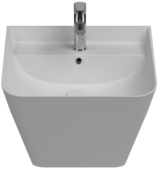 Раковина ISVEA Sott'Aqua подвесная ШГВ 500*420*515 отверстия для смесителя 1 цвет белый матовый 10SQ37002-2L