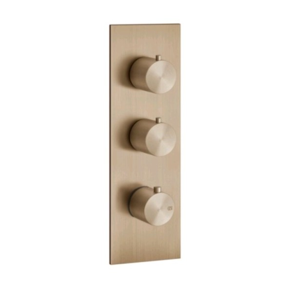 Gessi Смеситель для душа, 316 Bath Shower, на 2 потребителя, цвет брашированная теплая бронза  54514#726