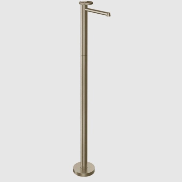 Gessi Смеситель для ванны, Anello, напольный, цвет Никель матовый 63393#149