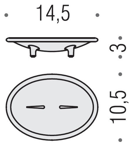 Мыльница COLOMBO DESIGN KHALA B1840 настольная цвет хром