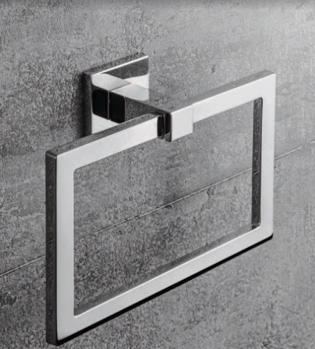 Полотенцедержатель COLOMBO DESIGN BASICQ B3731 кольцо цвет хром
