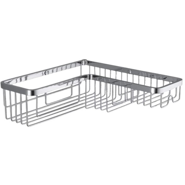 Полочка корзинка COLOMBO DESIGN ANGOLARI B9615 угловая одинарная цвет хром