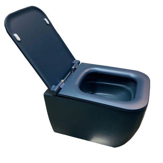 Унитаз Scarabeo TEOREMA 2.0 подвесной безободковый цвет синий матовый 5126/CL 56