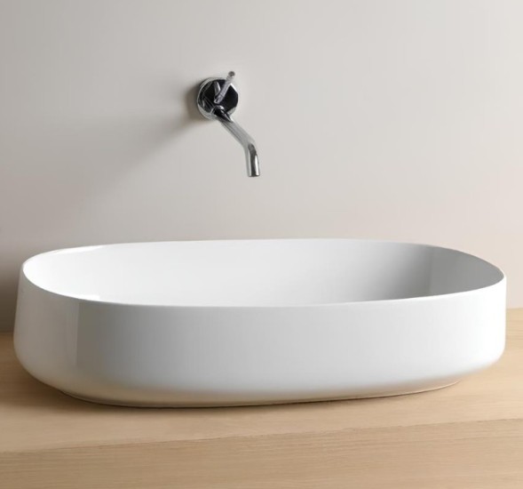 Раковина Artceram Cognac Quadro накладная  цвет белый  COL005 01 00