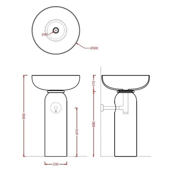 Раковина Artceram Jolie накладная без отверстий цвет белый JOL001 01 00