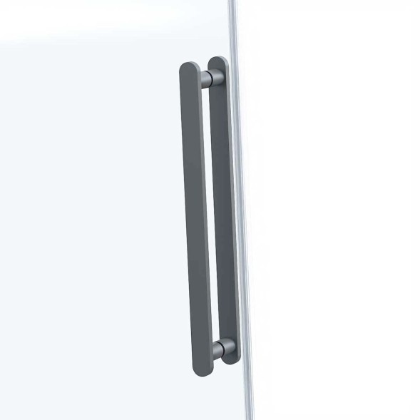 Vincea Душевая дверь Комо Софт (Como Soft) VDS-1CS120CLGM, 1200, вороненая сталь, стекло прозрачное