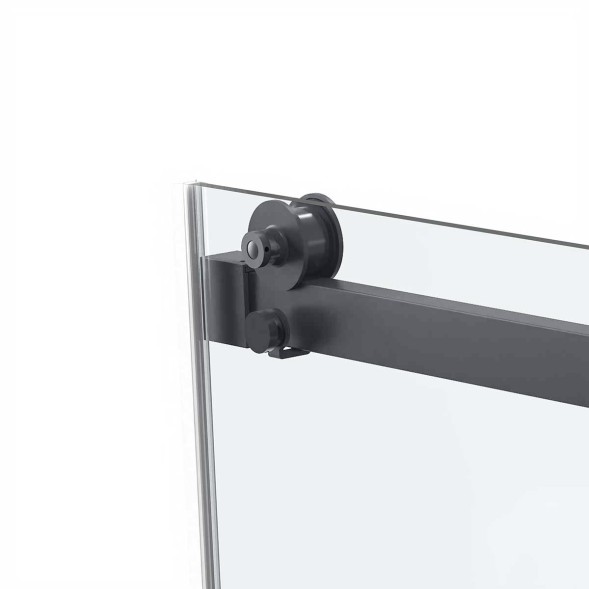 Vincea Душевая дверь Комо Софт (Como Soft) VDS-1CS120CLGM, 1200, вороненая сталь, стекло прозрачное