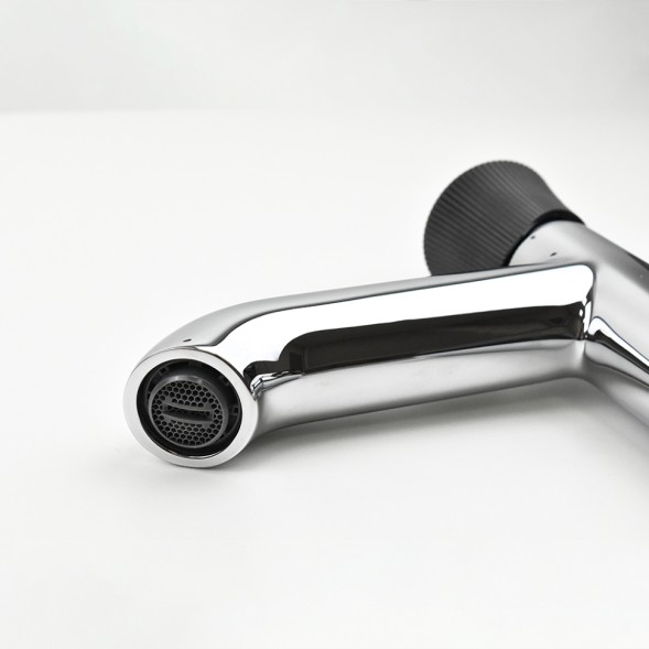 Paini 18CR205PZ Смеситель для раковины Домус , хром/брашированный чёрный