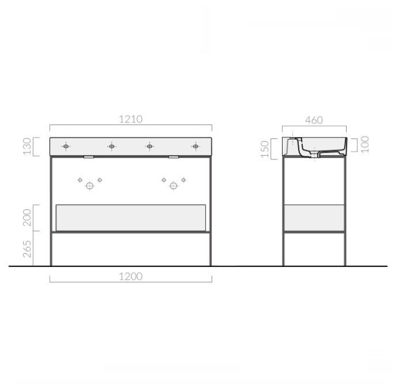 Ящик выдвижной GALASSIA Meg11 PRO 8917 FA цвет болотный матовый