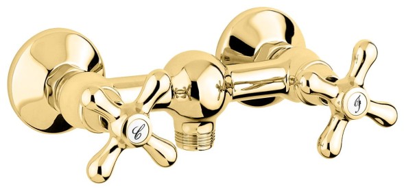 Emmevi Deco Classic, двухвентильный смеситель для душа, без набора для душа, золото 12002/OR