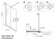 Vincea Душевая перегородка Волк-Ин (Walk-In) VSW-1WSL120GSB, 1200*2000, черный матовый, стекло янтарь