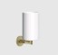 Gessi Стакан, Anello, шгв 75*107*171, цвет стакана белый, цвет держателя  Матовая латунь  63707#727