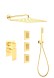 Душевая система встраиваемая Webert Pegaso PE890104010, золото