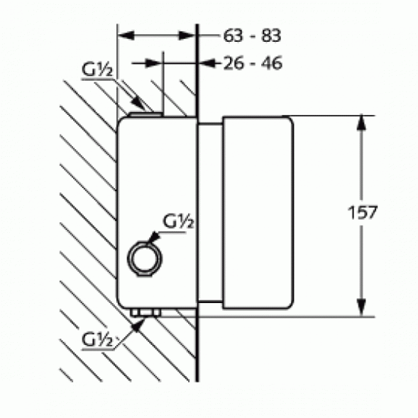 Встраиваемая часть KLUDI 35156 внутренняя часть DN 20