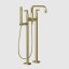 Gessi Смеситель для ванны и душа, Inciso, напольный, цвет Латунь матовая  58029#727