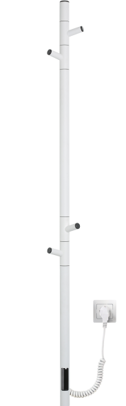 Полотенцесушитель электрический Vincea VTD-1DWE 15х140, белый, таймер