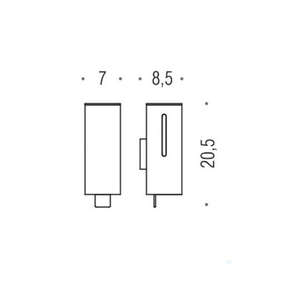 Дозатор COLOMBO DESIGN CONTRACT B9986N настенный цвет хром