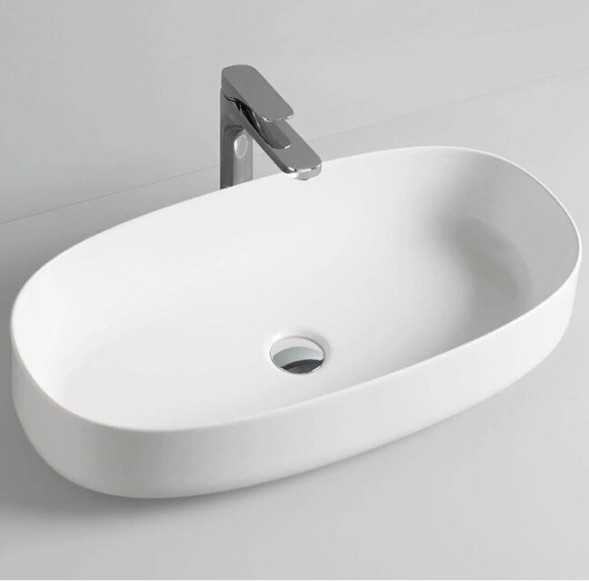 Раковина Artceram Cognac Quadro накладная  цвет матовый белый COL005 05 00