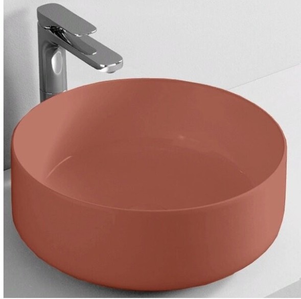 Раковина Artceram Cognac Quadro накладная  цвет rosso corallo COL001 14 00