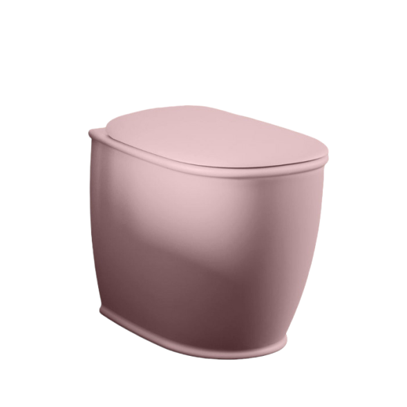 Унитаз Artceram Atelier приставной безободковый цвет Pink матовый ATV002 33 00