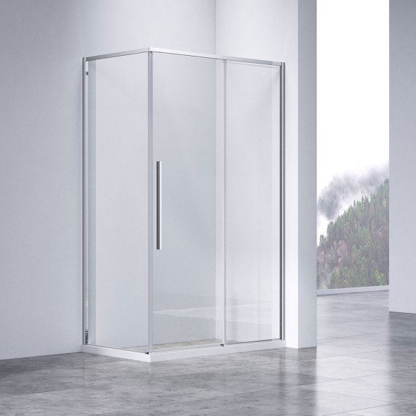 Vincea Душевой уголок Slim-N VSR-4SN8011CL, 1100*800, хром, стекло прозрачное