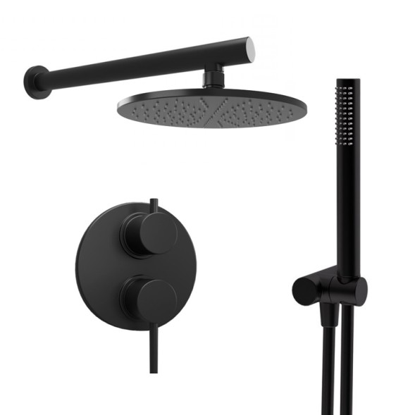 Paini Комплект на 2 потребителя Cox , для душа, черный брашированный PVD