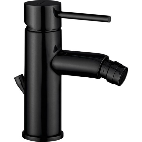 Emmevi Piper, однорычажный смеситель для биде с донным клапаном, цвет черный матовый 45004/NEO