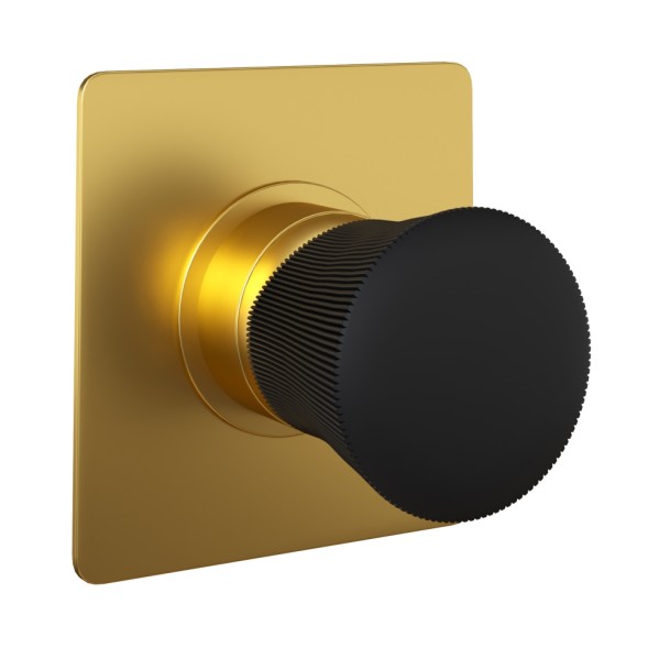 Paini 18PJ690PZ Смеситель для душа Домус встраиваемый, брашированные золото/чёрный