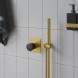 Paini 18PJ690PZ Смеситель для душа Домус встраиваемый, брашированные золото/чёрный