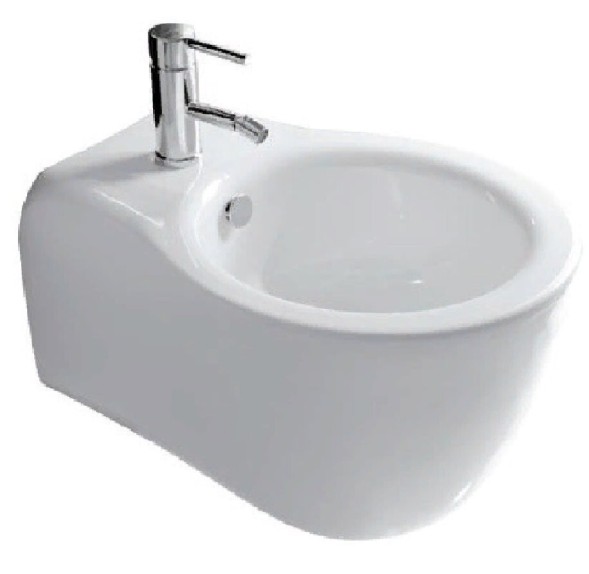 Биде GALASSIA ERGO 7110 подвесное с одним отверстием цвет белый глянцевый