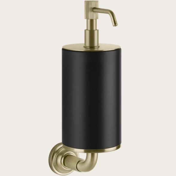 Gessi Дозатор для жидкого мыла, VENTI20, шгв 75*136*254, цвет дозатора медь брашированная#белый  65413#708