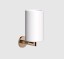 Gessi Стакан, Anello, шгв 75*107*171, цвет стакана белый, цвет держателя  Старинная латунь  63707#713